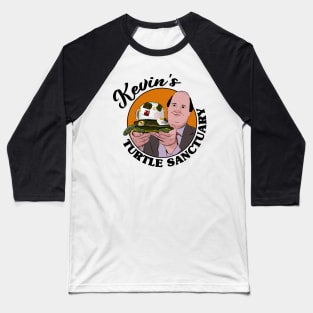 Kevin's Turtle Sanctuary (black text) Baseball T-Shirt